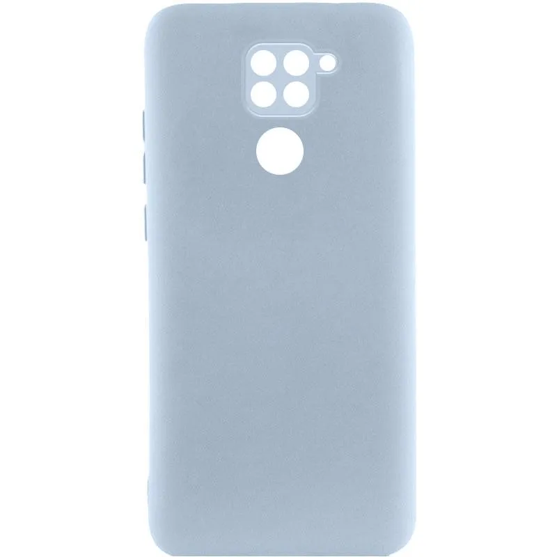 Чохол TPU GETMAN Liquid Silk Full Camera для Xiaomi Redmi Note 9 / Redmi 10X Блакитний / Lilac Blue