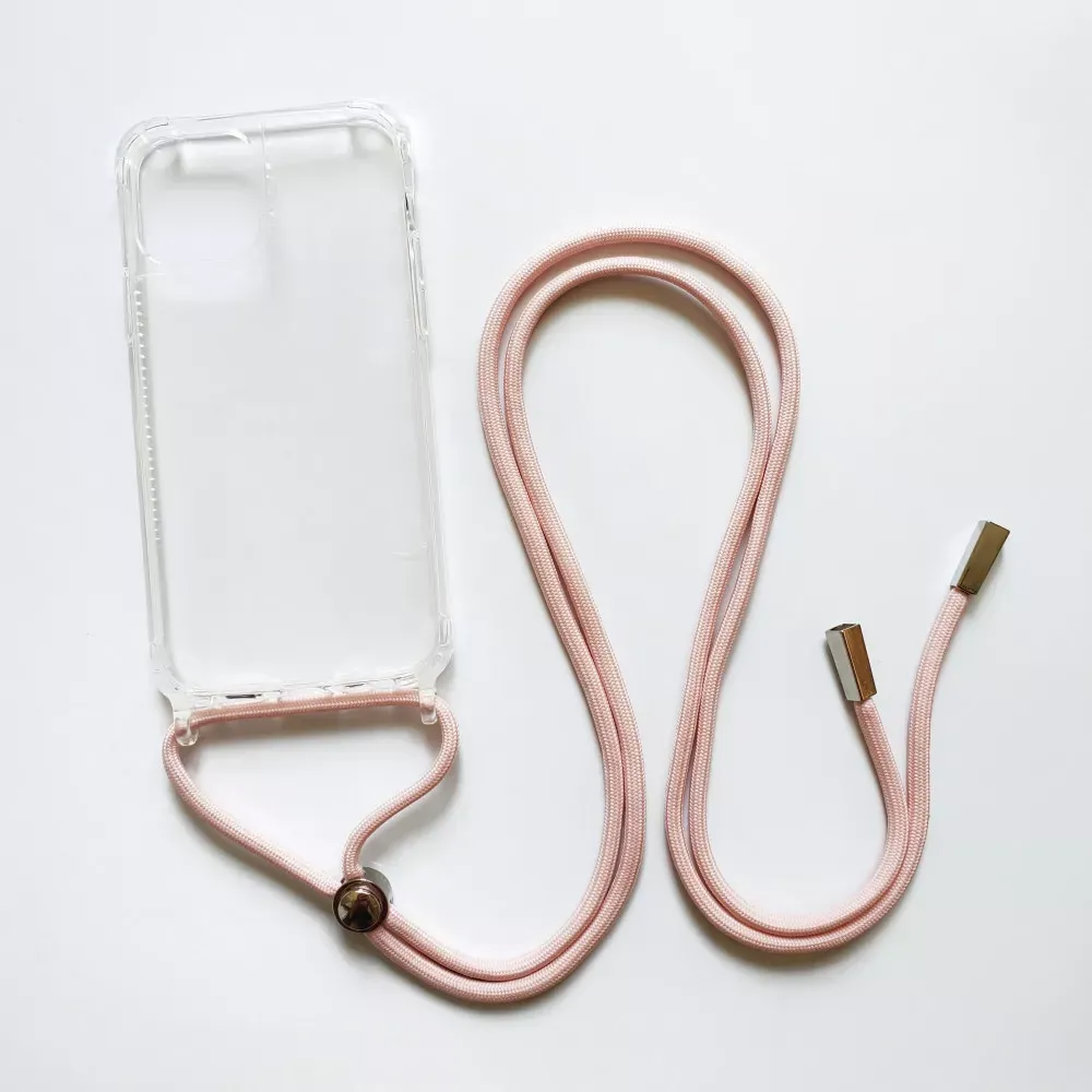 Cord TPU Case iPhone 14 Pro Max — Pink Sand - фото 7
