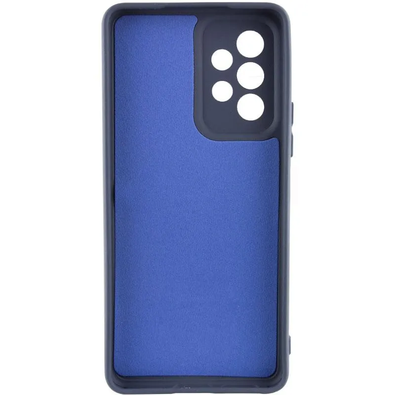 Чохол TPU GETMAN Liquid Silk Full Camera для Samsung Galaxy A23 4G Синій / Midnight Blue — фото 2