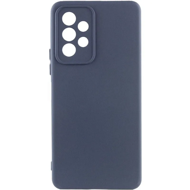 Чохол TPU GETMAN Liquid Silk Full Camera для Samsung Galaxy A33 5G Синій / Midnight Blue