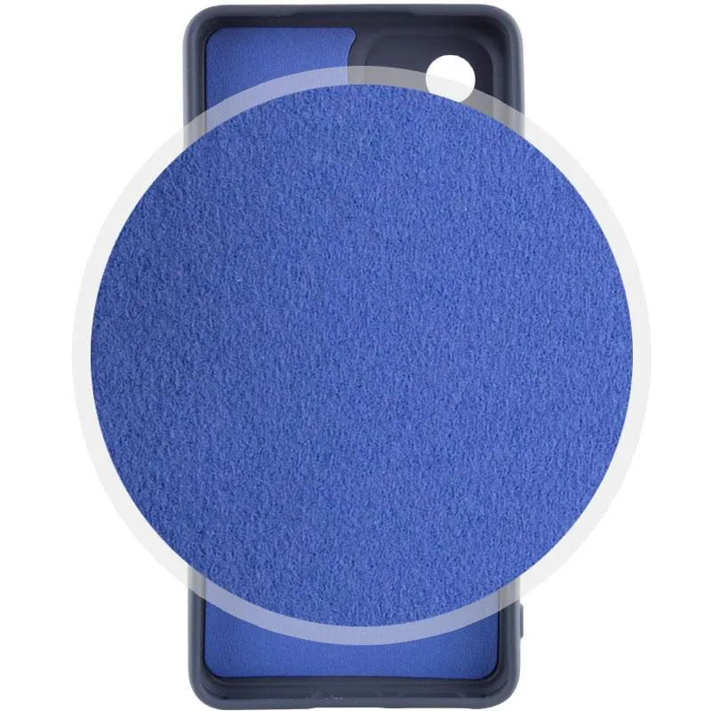 Чохол TPU GETMAN Liquid Silk Full Camera для Samsung Galaxy A33 5G Синій / Midnight Blue — фото 3