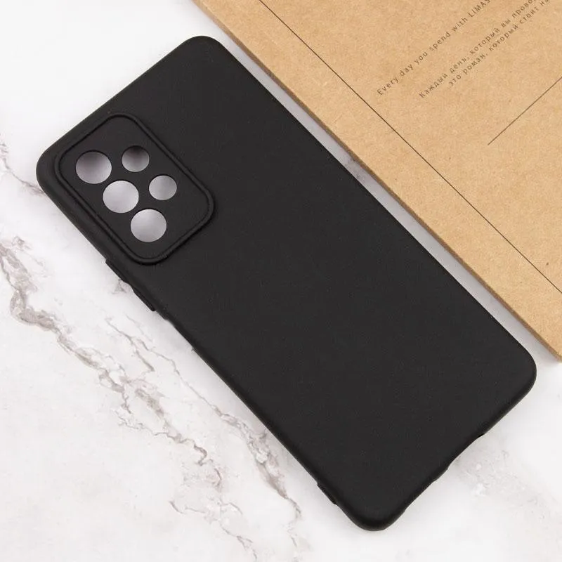 Чохол TPU GETMAN Liquid Silk Full Camera для Samsung Galaxy A33 5G Чорний / Black — фото 5