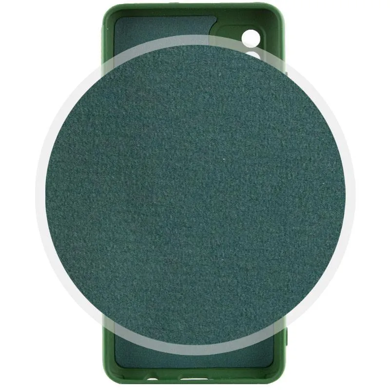 Чохол TPU GETMAN Liquid Silk Full Camera для Xiaomi Redmi Note 12S Зелений / Dark green — фото 2