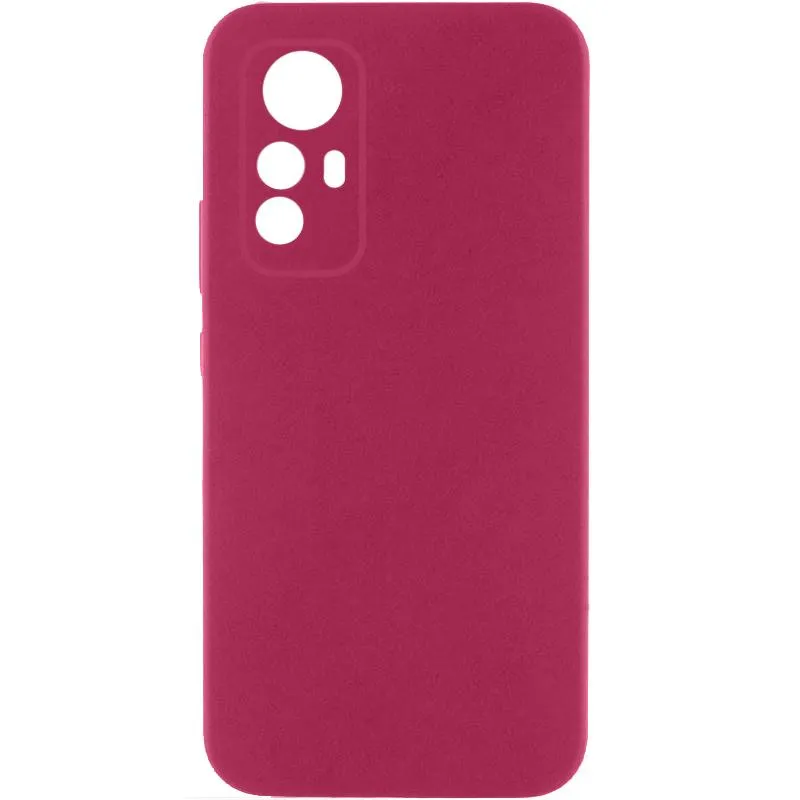 Чохол TPU GETMAN Liquid Silk Full Camera для Xiaomi Redmi Note 12S Бордовий / Marsala