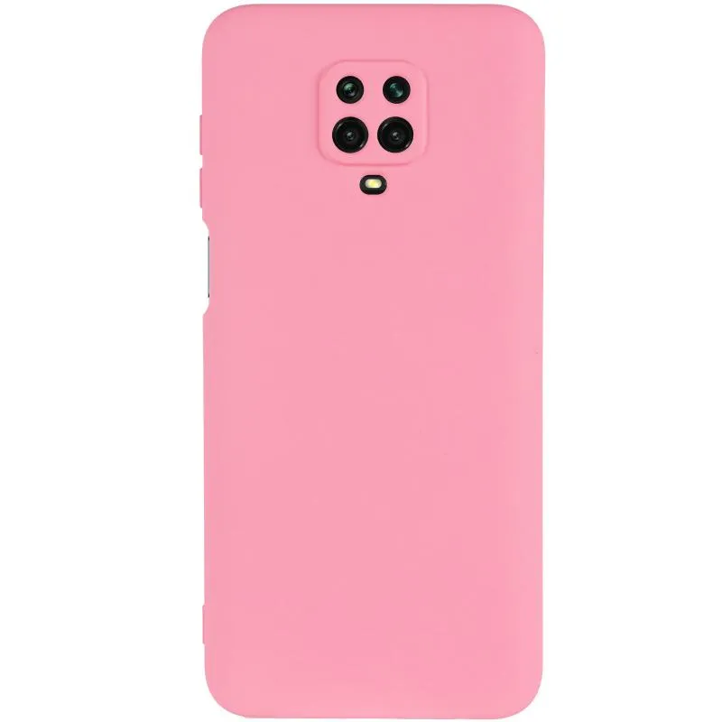 Чохол TPU GETMAN Liquid Silk Full Camera для Xiaomi Redmi Note 9s / Note 9 Pro / Note 9 Pro Max Рожевий / Pink — фото 3