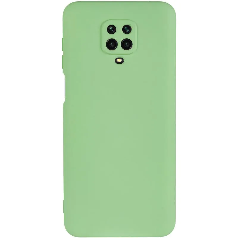 Чохол TPU GETMAN Liquid Silk Full Camera для Xiaomi Redmi Note 9s / Note 9 Pro / Note 9 Pro Max Зелений / Pistachio — фото 3