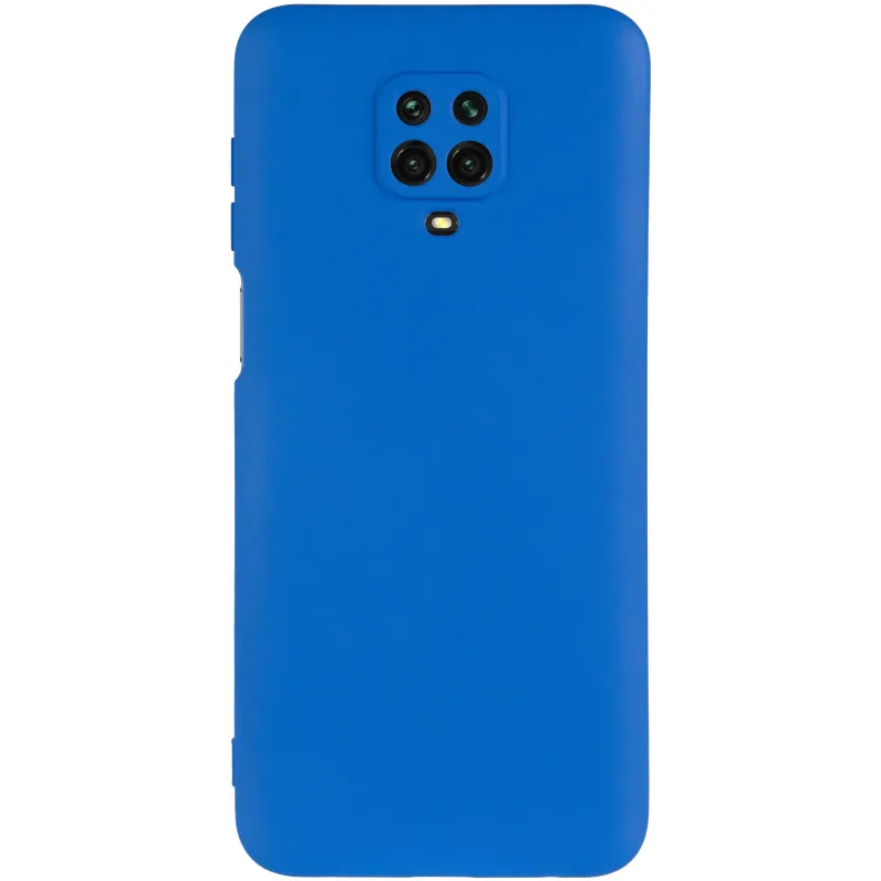 Чохол TPU GETMAN Liquid Silk Full Camera для Xiaomi Redmi Note 9s / Note 9 Pro / Note 9 Pro Max Синій / Royal blue — фото 3