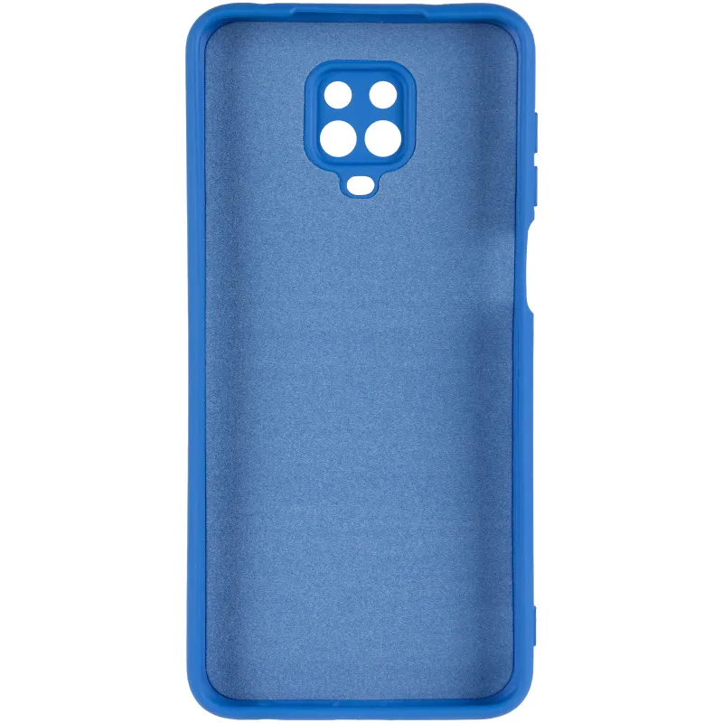 Чохол TPU GETMAN Liquid Silk Full Camera для Xiaomi Redmi Note 9s / Note 9 Pro / Note 9 Pro Max Синій / Royal blue — фото 4