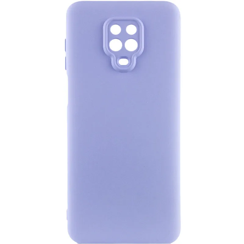 Чохол TPU GETMAN Liquid Silk Full Camera для Xiaomi Redmi Note 9s / Note 9 Pro / Note 9 Pro Max Бузковий / Light purple