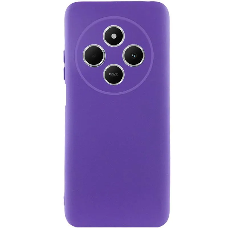 Чохол TPU GETMAN Liquid Silk Full Camera для Xiaomi Redmi 14C / Poco C75 Фіолетовий / Ultra Violet