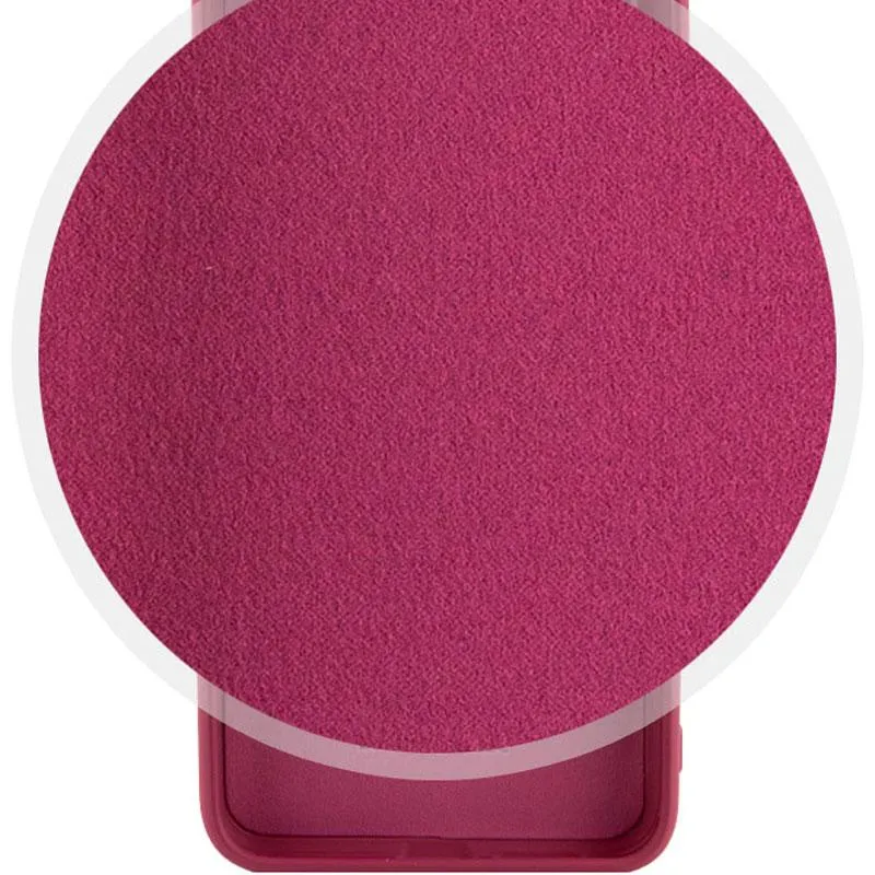 Чохол TPU GETMAN Liquid Silk Full Camera для Xiaomi Redmi 14C / Poco C75 Бордовий / Marsala — фото 2