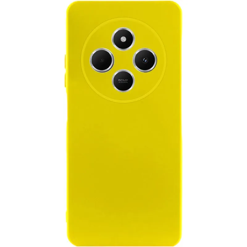 Чохол TPU GETMAN Liquid Silk Full Camera для Xiaomi Redmi 14C / Poco C75 Жовтий / Flash