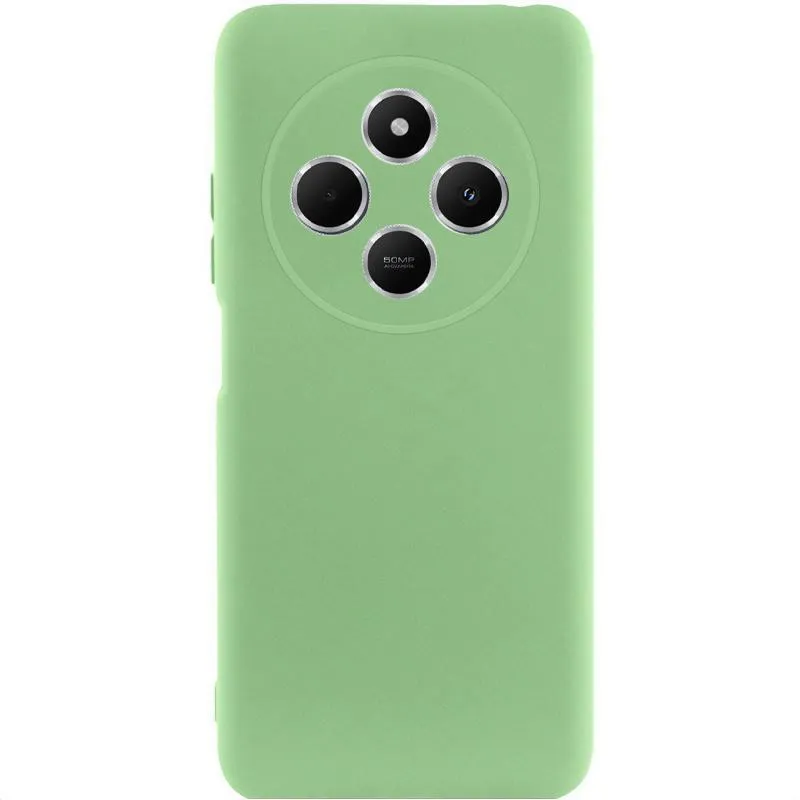 Чохол TPU GETMAN Liquid Silk Full Camera для Xiaomi Redmi 14C / Poco C75 Зелений / Pistachio