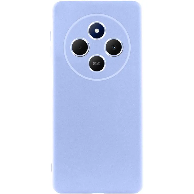 Чохол TPU GETMAN Liquid Silk Full Camera для Xiaomi Redmi 14C / Poco C75 Бузковий / Light purple