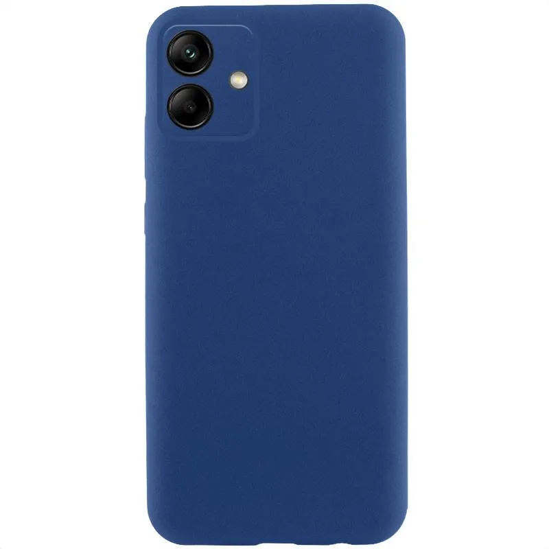 Чохол TPU GETMAN Liquid Silk Full Camera для Samsung Galaxy A06 Синій / Navy Blue