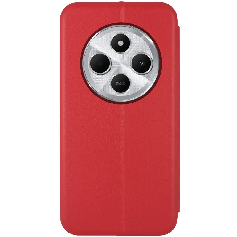 Шкіряний чохол-книжка Classy для Xiaomi Redmi 14C / Poco C75 Червоний — фото 5