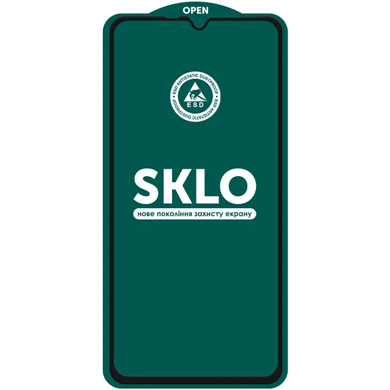 Захисне скло SKLO 5D для Xiaomi Redmi 14C / 17C / A4 / A5 / Poco C75 / C71 / M7 5G Чорний