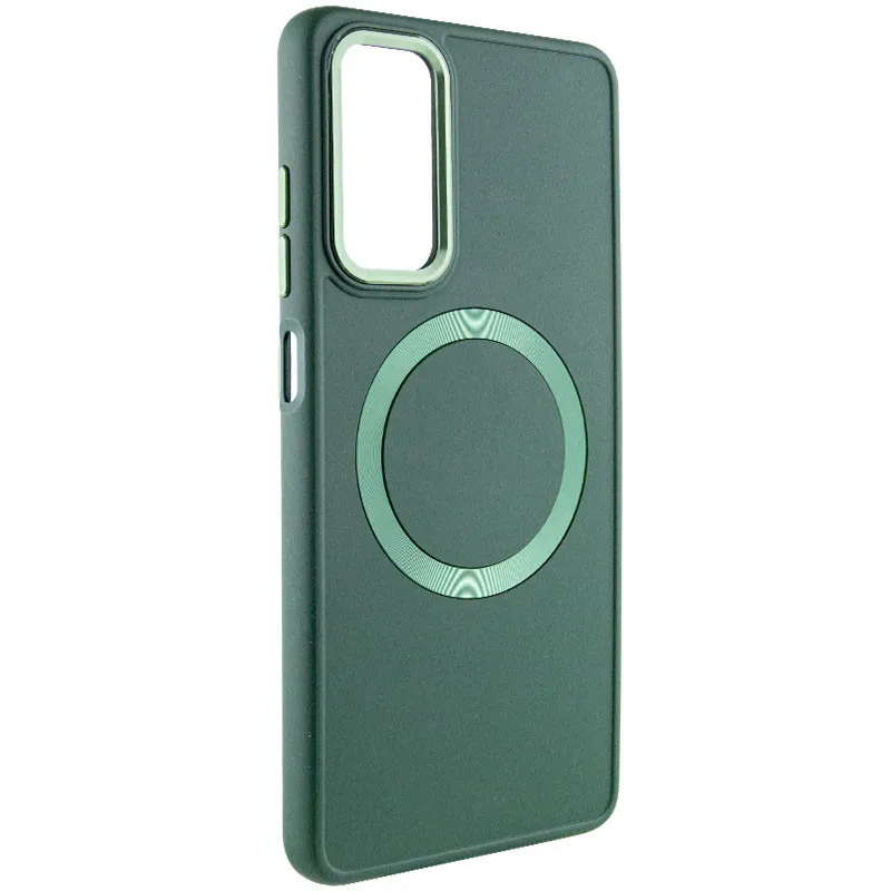 TPU чохол Bonbon Metal Style with Magnetic Fit для Samsung Galaxy A15 4G/5G / M15 5G Зелений / Army Green