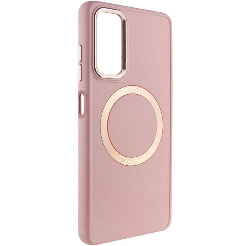 TPU чохол Bonbon Metal Style with Magnetic Fit для Samsung Galaxy A15 4G/5G / M15 5G Рожевий / Light Pink