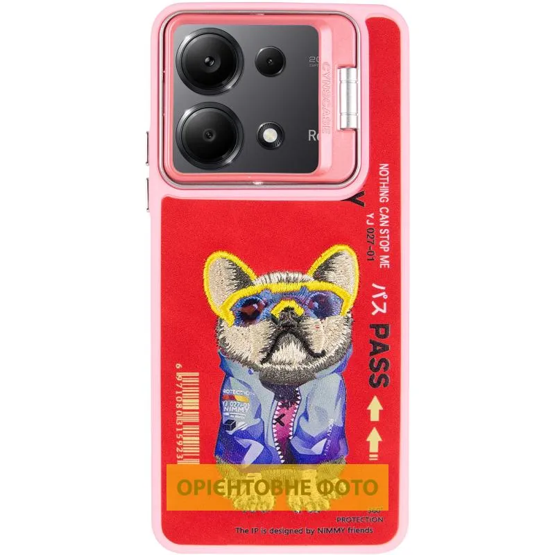TPU+PC чохол Friends для Xiaomi Poco X6 / Note 13 Pro 5G Pink Dog — фото 3