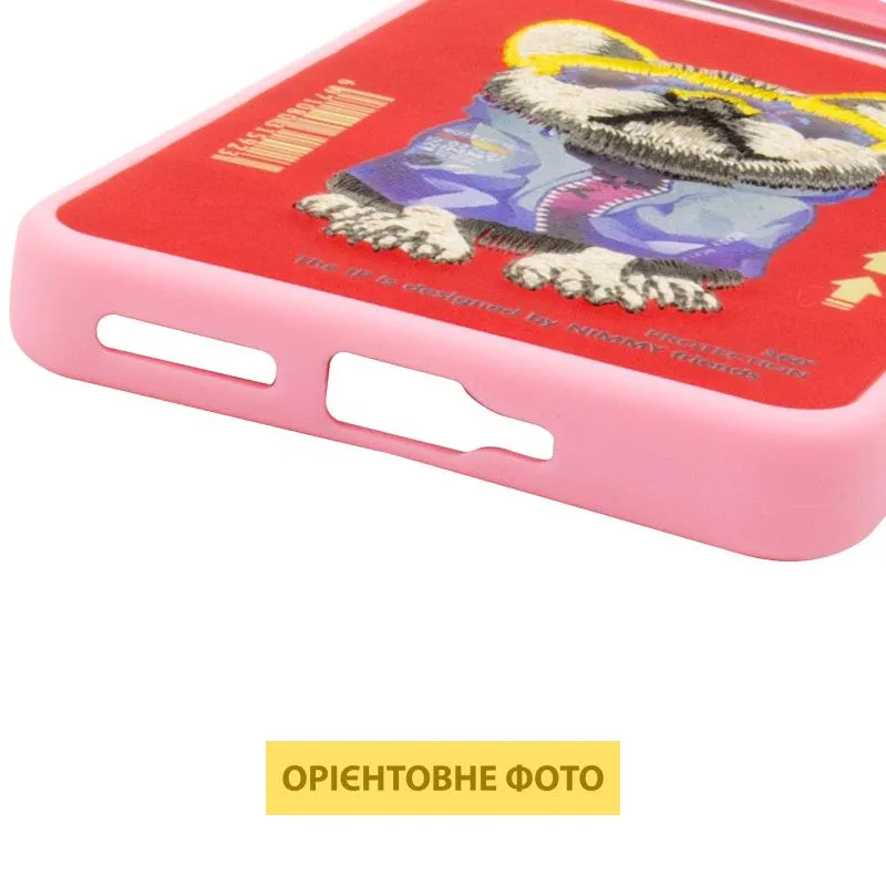 TPU+PC чохол Friends для Xiaomi Poco X6 / Note 13 Pro 5G Pink Dog — фото 5