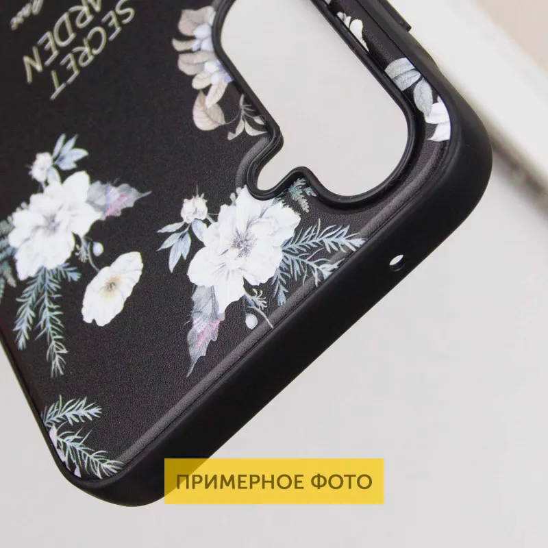 TPU+PC чохол Secret Garden для Xiaomi Redmi 13C / Poco C65 Black — фото 7