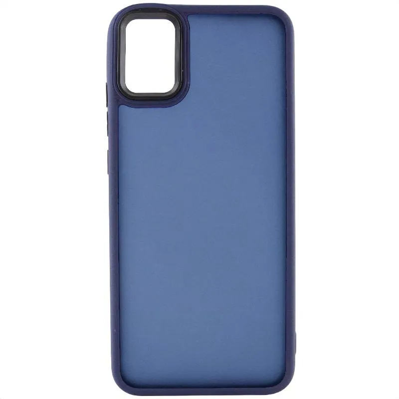 Чохол TPU+PC Lyon Frosted для Samsung Galaxy A51 Deep Navy — фото 3