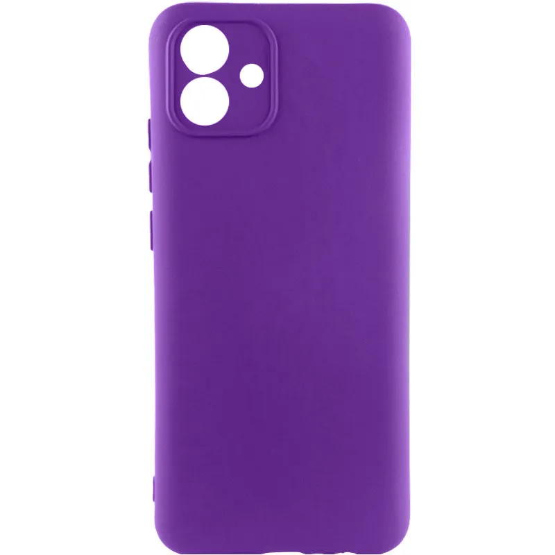 Чохол TPU GETMAN Liquid Silk Full Camera для Samsung Galaxy A04e Фіолетовий / Purple