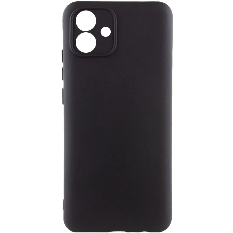Чохол TPU GETMAN Liquid Silk Full Camera для Samsung Galaxy A04e Чорний / Black
