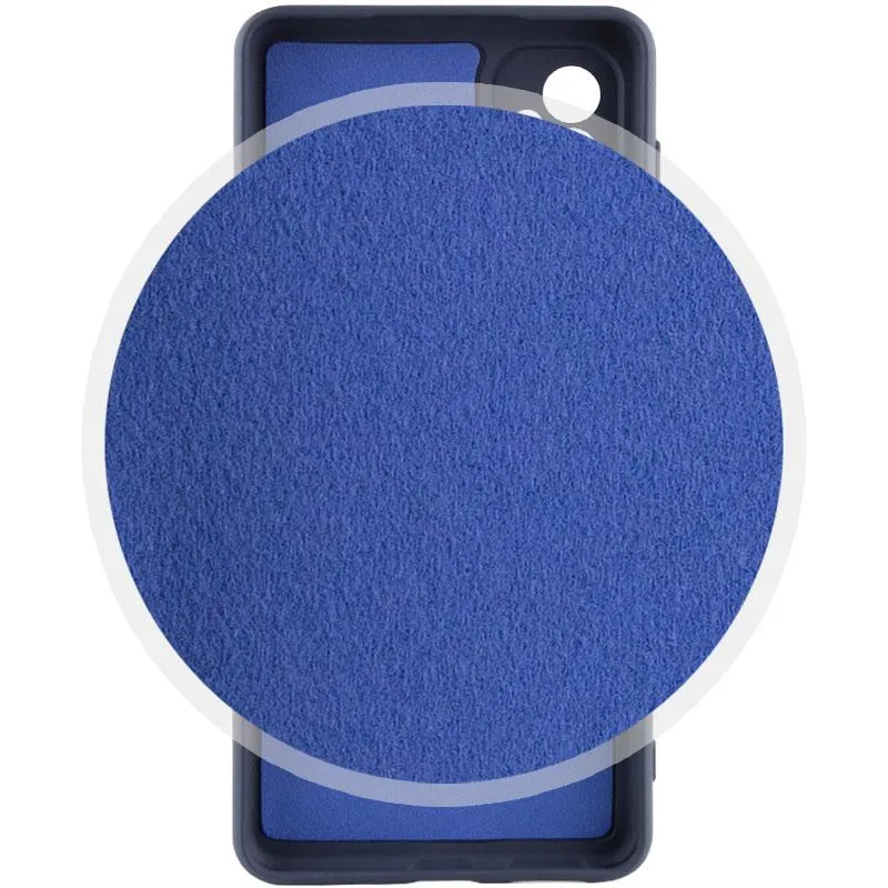 Чохол TPU GETMAN Liquid Silk Full Camera для Samsung Galaxy A34 5G Синій / Midnight Blue — фото 4