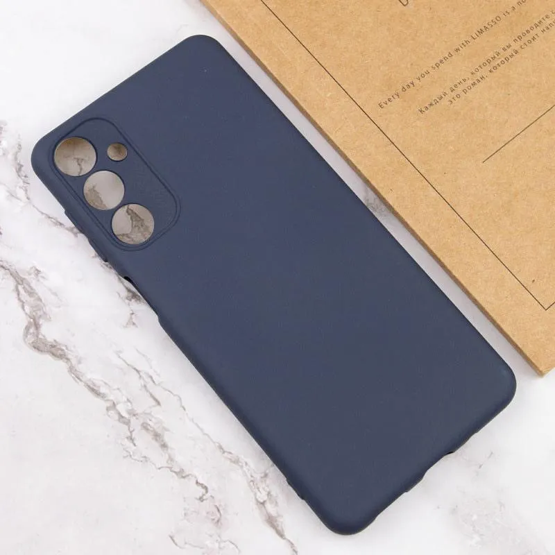 Чохол TPU GETMAN Liquid Silk Full Camera для Samsung Galaxy A34 5G Синій / Midnight Blue — фото 5