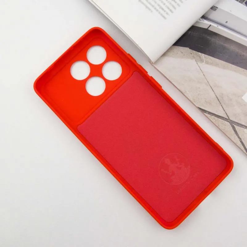 Чохол TPU GETMAN Liquid Silk Full Camera для Xiaomi Poco X6 Pro Червоний / Red — фото 3