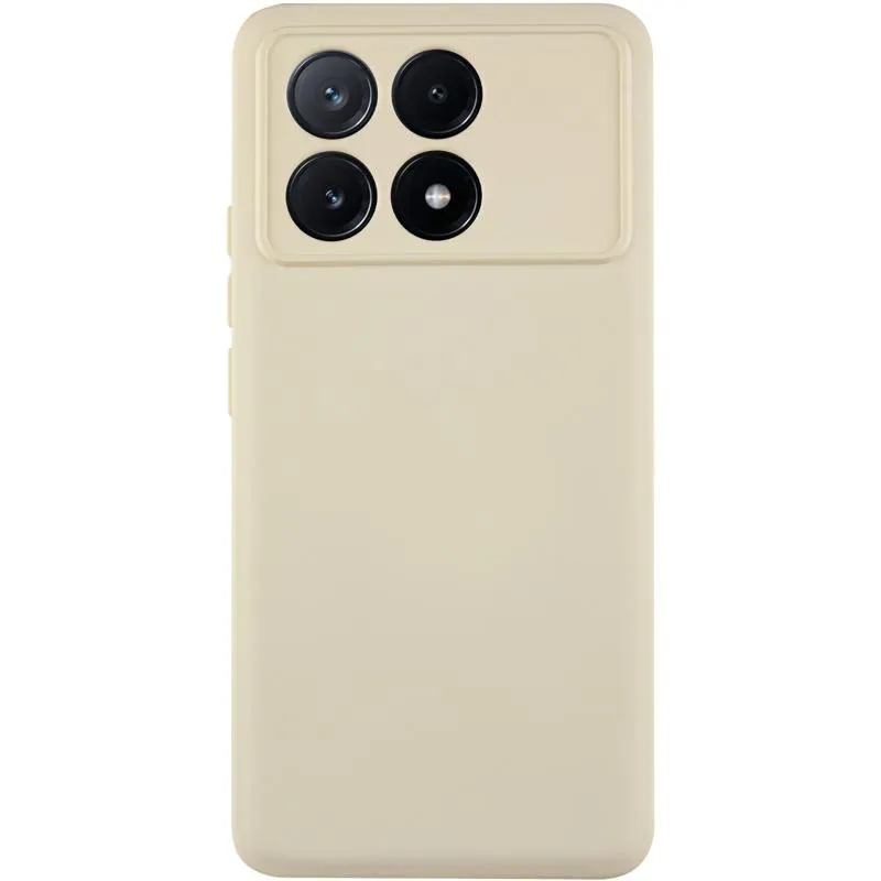 Чохол TPU GETMAN Liquid Silk Full Camera для Xiaomi Poco X6 Pro Пісочний / Sand