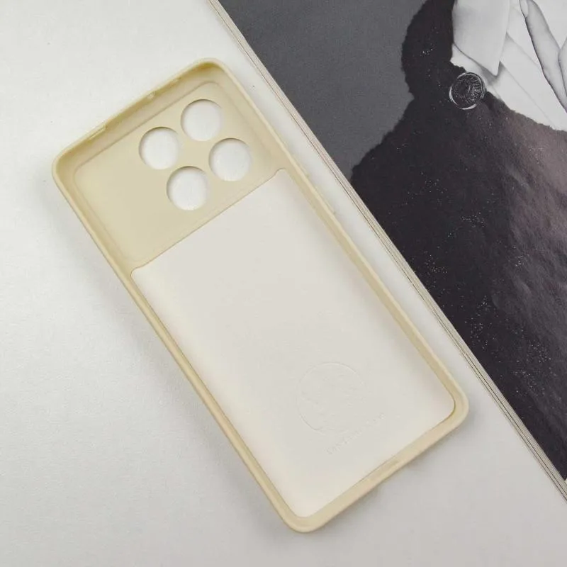 Чохол TPU GETMAN Liquid Silk Full Camera для Xiaomi Poco X6 Pro Пісочний / Sand — фото 4