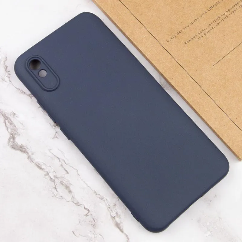 Чохол TPU GETMAN Liquid Silk Full Camera для Xiaomi Redmi 9A Синій / Midnight Blue — фото 3
