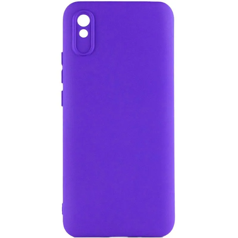 Чохол TPU GETMAN Liquid Silk Full Camera для Xiaomi Redmi 9A Синій / Iris