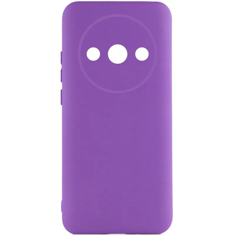 Чохол TPU GETMAN Liquid Silk Full Camera для Xiaomi Redmi A3 Фіолетовий / Purple