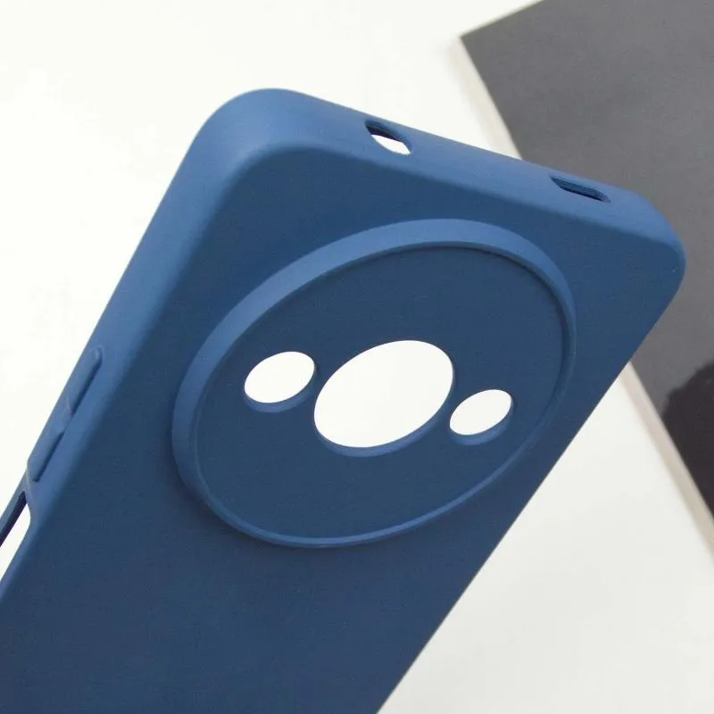 Чохол TPU GETMAN Liquid Silk Full Camera для Xiaomi Redmi A3 Синій / Navy Blue — фото 4