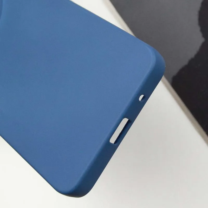 Чохол TPU GETMAN Liquid Silk Full Camera для Xiaomi Redmi A3 Синій / Navy Blue — фото 5