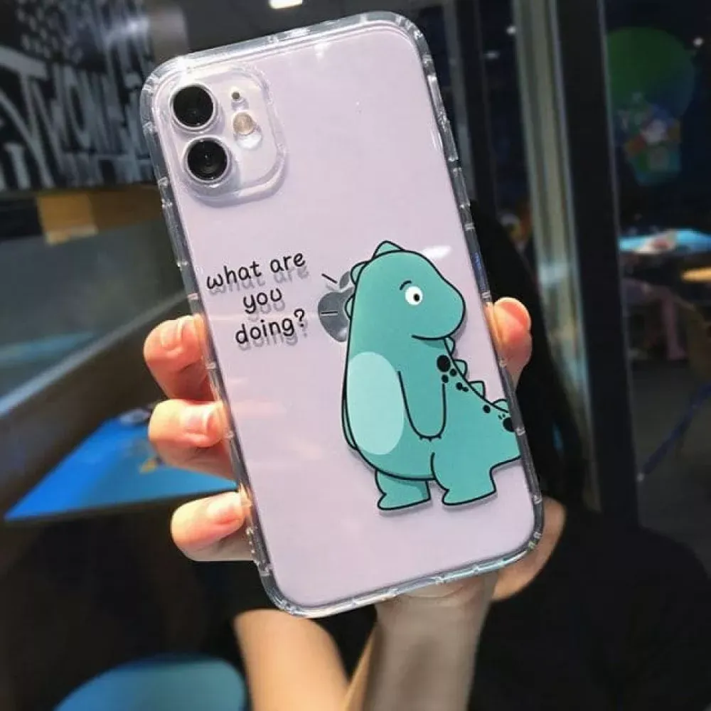 Cute Cartoon Animal Dinosaur TPU Case  iPhone 13 Pro Max 6.7" — Design 1