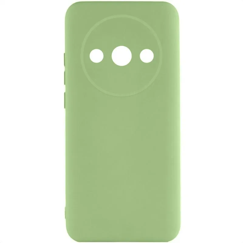 Чохол TPU GETMAN Liquid Silk Full Camera для Xiaomi Redmi A3 Зелений / Pistachio