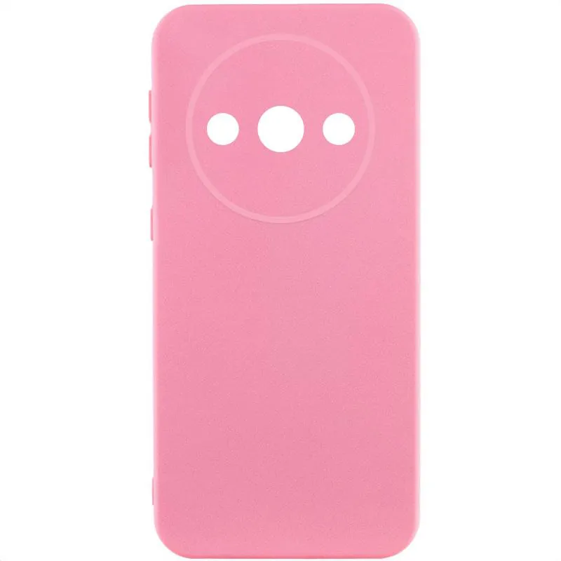 Чохол TPU GETMAN Liquid Silk Full Camera для Xiaomi Redmi A3 Рожевий / Pink