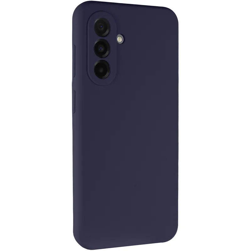 Чохол Silicone Cover Lakshmi Full Camera (AAA) для Samsung Galaxy A56 5G Темно-синій / Midnight blue
