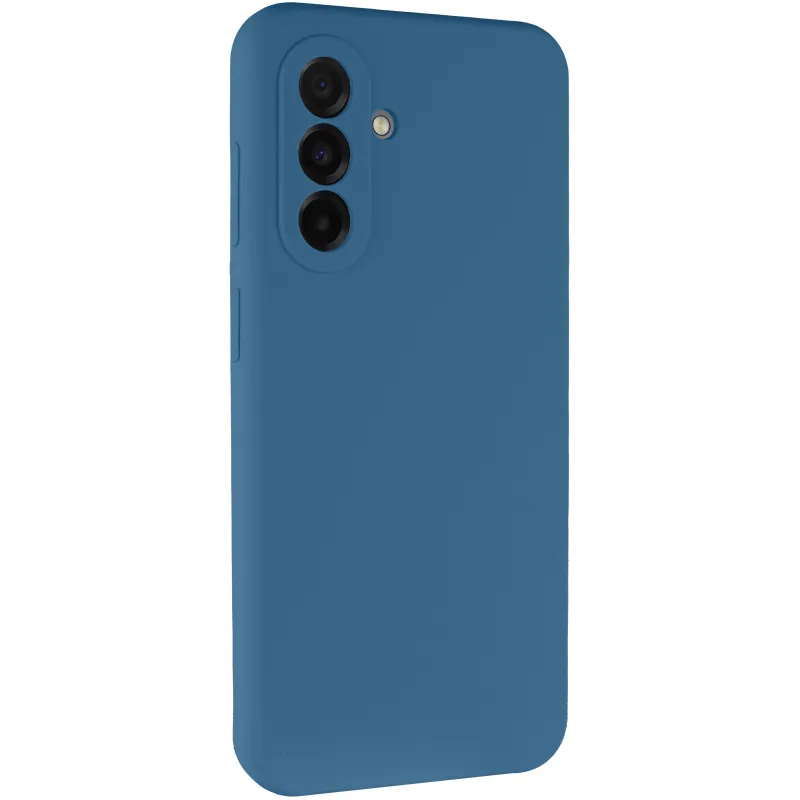 Чохол Silicone Cover Lakshmi Full Camera (AAA) для Samsung Galaxy A56 5G Синій / Denim Blue