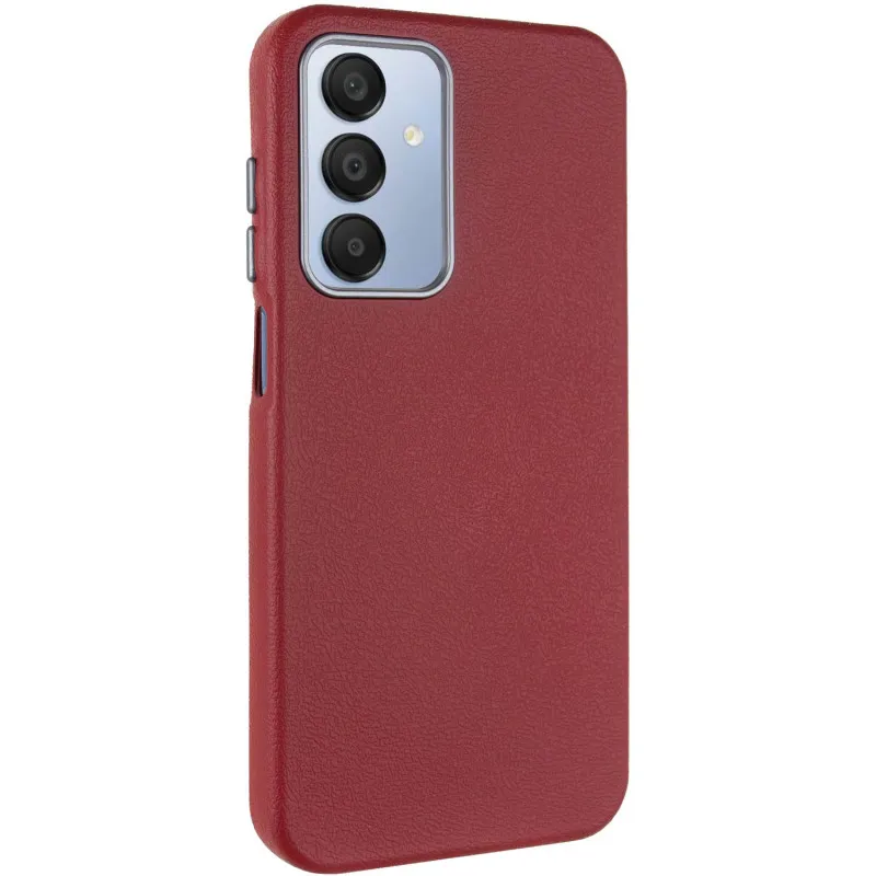 Шкіряний чохол Leather Case Metal Buttons для Samsung Galaxy A15 4G/5G / M15 5G Red