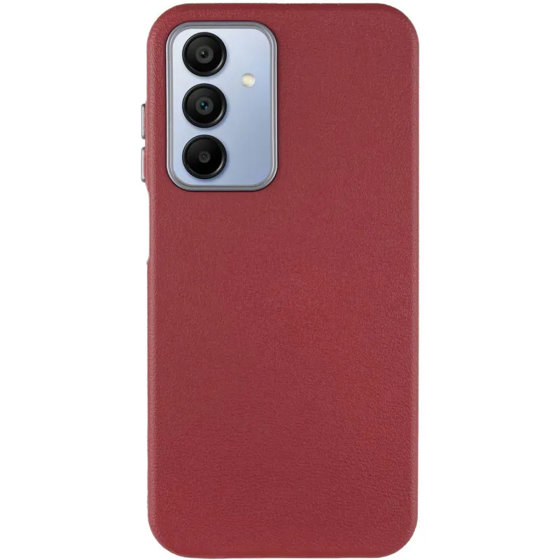 Шкіряний чохол Leather Case Metal Buttons для Samsung Galaxy A25 5G Red — фото 2