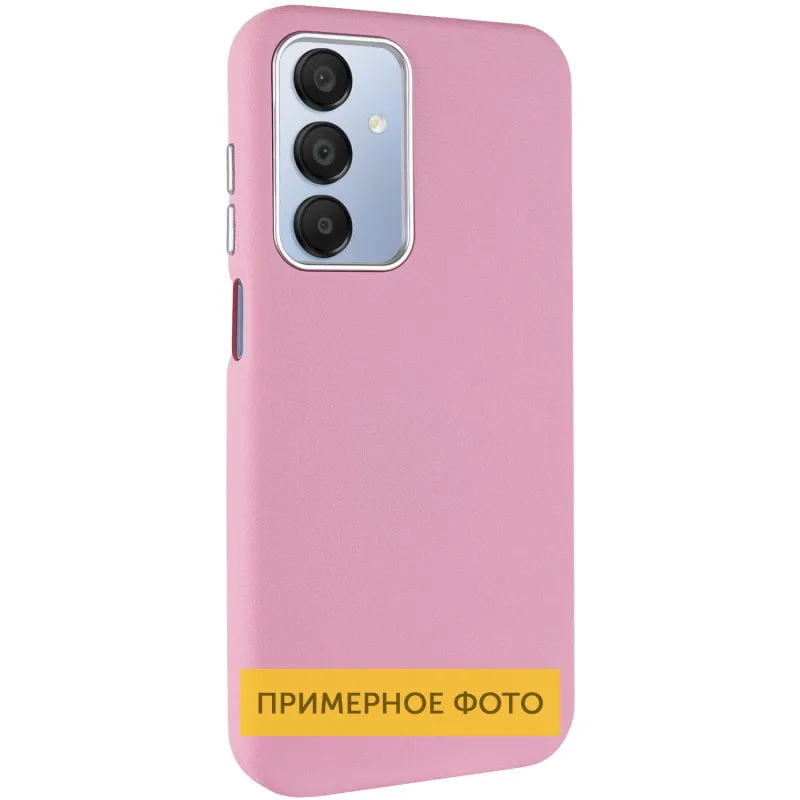 Шкіряний чохол Leather Case Metal Buttons для Xiaomi Redmi A3 Light Pink