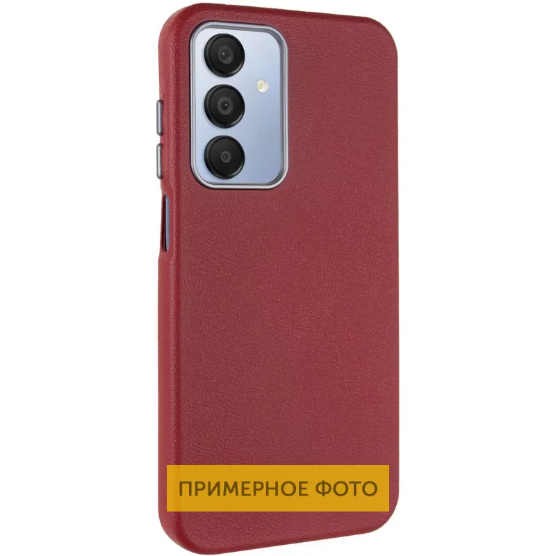 Шкіряний чохол Leather Case Metal Buttons для Xiaomi Redmi A3 Red