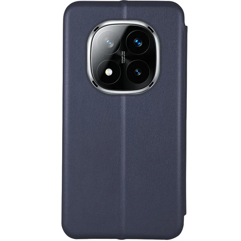 Шкіряний чохол-книжка Classy для Xiaomi Redmi Note 14 Pro 5G / 14 Pro+ 5G Темно-синій — фото 3