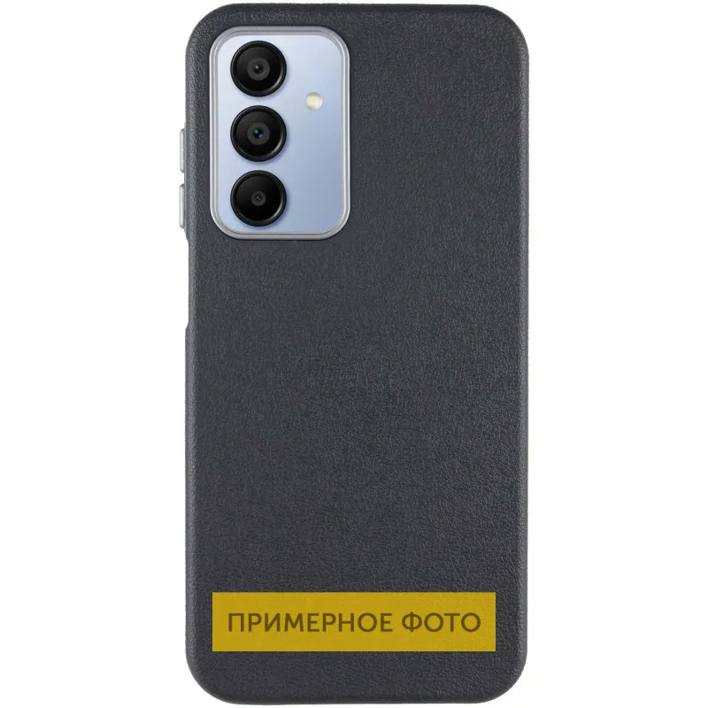 Шкіряний чохол Leather Case Metal Buttons для Xiaomi Redmi 9C Black — фото 3